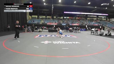 131 lbs Cons. Round 2 - Paige Respicio, Providence vs Nicole Redmond, Avila