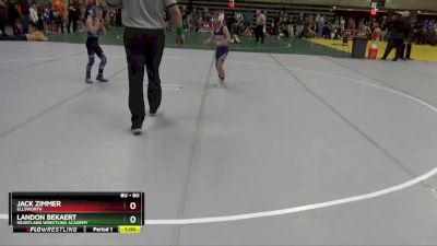 60 lbs Champ. Round 1 - Landon Bekaert, Heartland Wrestling Academy vs Jack Zimmer, Ellsworth