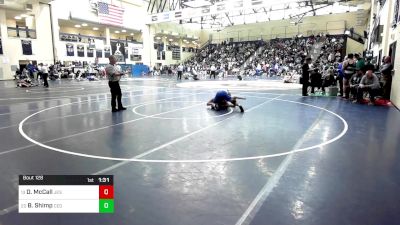 152 lbs Round Of 32 - Draven McCall, Jesuit High School - Tampa vs Brian Shimp, Conwell Egan