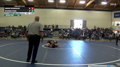 141 lbs Cons. Round 2 - Khaisen Chen, San Francisco State vs Abdon Rodriguez, Victor Valley College