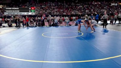 4A 175 lbs 5th Place Match - Mason Bloxom, Bear Lake vs Ryker Thomas, Snake River