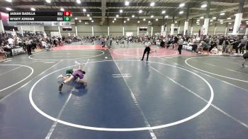 78 lbs Quarterfinal - Jasiah Badilla, Relentless vs Wyatt Jordan, Ravage WC