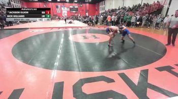 126 lbs Champ. Round 1 - Nick Williams, Frankfort (LINCOLN-WAY EAST) vs Jackson Olson, Rockton (HONONEGAH)