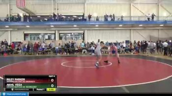 184 lbs 5th Place Match - Brad Basham, Washington And Lee University vs Khalil Mitchell, Averett University