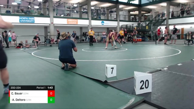Scrossface 200-224 lbs Semifinal - Alec Deltoro, East Peoria Crossface WC vs Cole ...