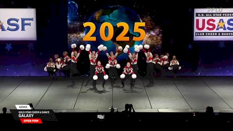 Gold Star Cheer & Dance - Galaxy [2025 Open Pom Semis] 2025 The Dance Worlds