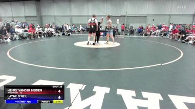 215 lbs 4th Wrestleback (16 Team) - Henry Vander Heiden, Wisconsin vs Layne O`Neil, Michigan