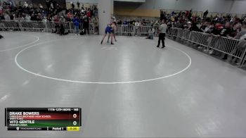 165 lbs 7th Place Match - Vito Gentile, Pennsylvania vs Drake Bowers, Christian Brothers High School Wrestling