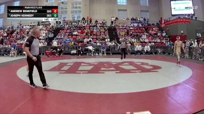 120 lbs 5th Place Match - Andrew Benefield, Christian Brothers High School vs Joseph Kennedy, Chattanooga Christian School