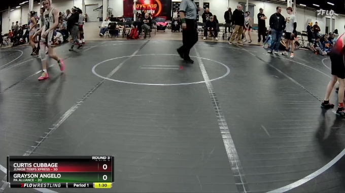 Cubbage Jr 110 lbs Round 3 (4 Team) - Curtis Cubbage, Junior Terps Xpress vs ...