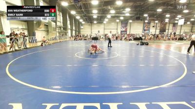 132 lbs Rr Rnd 1 - Ava Weatherford, Demolition Elite vs Emily Sarr, D3 Training Center