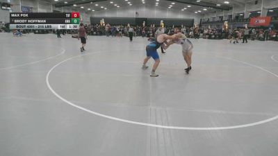 215 lbs Quarters - Brody Hoffman, Askren Wrestling Academy vs Max Fox, The Den Franklin