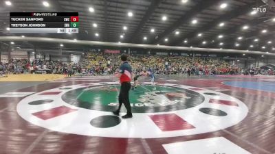 95 lbs Champ. Round 2 - Tucker Sanford, Coyote Wrestling Club vs Treyson Johnson, Southwest Wrestling Academy