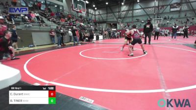 92 lbs Rr Rnd 1 - Colton Durant, Broken Arrow Wrestling Club vs BRODY TINER, Warhorse Wrestling Club