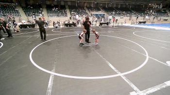 46 lbs Semifinal - Kashton Legg, Barnsdall Youth Wrestling vs Hudson Teel, Sperry Wrestling Club