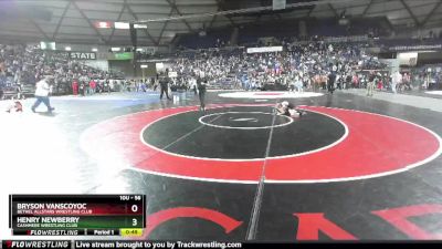 56 lbs Champ. Round 1 - Bryson Vanscoyoc, Bethel AllStars Wrestling Club vs Henry Newberry, Cashmere Wrestling Club