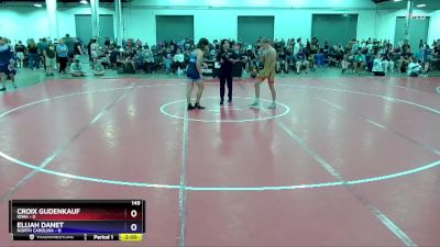 149 lbs Quarters & 1st Wb (16 Team) - Croix Gudenkauf, Iowa vs Elijah Danet, North Carolina