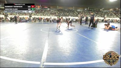 110 lbs Consi Of 8 #1 - Harmony Thompson, Team Of Hard Knox vs Ashlynn Clark, Team Nomad