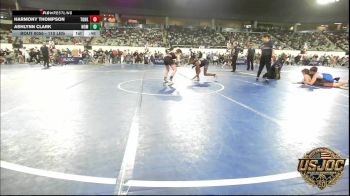 110 lbs Consi Of 8 #1 - Harmony Thompson, Team Of Hard Knox vs Ashlynn Clark, Team Nomad