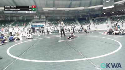 43 lbs Final - Carly Holtz, Coweta Tiger Wrestling vs Walker Williams, TTWC Blue