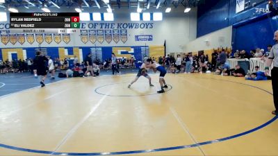 106 lbs Cons. Round 5 - Eli Valdez, TFWC vs Rylan Redfield, Land O Lakes