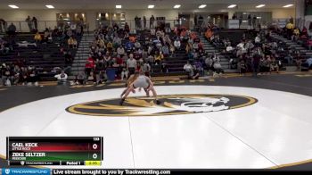 133 lbs Cons. Semi - Zeke Seltzer, Missouri vs Cael Keck, Little Rock