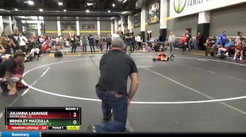 65 lbs Round 3 (4 Team) - Julianna LaSavage, Badger Girls vs Brindley Mazzulla, Hastings Wrestling Academy