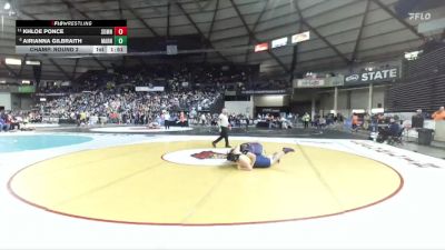 Girls 4A 235 lbs Champ. Round 2 - Khloe Ponce, Sumner (Girls) vs Airianna Gilbraith, Mariner (Girls)