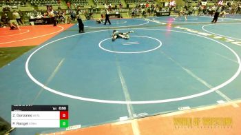 83 lbs Consi Of 8 #1 - Zyair Gonzales, Wesley Wrestling Club vs Pedro (PAR5) Rangel, Storm Elite