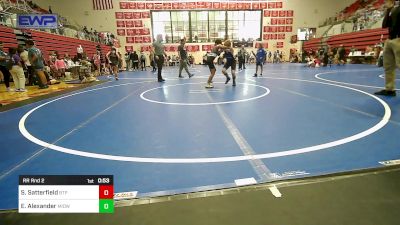 83-90 lbs Rr Rnd 2 - Sam Satterfield, Tulsa Blue T Panthers vs Elijah Alexander, Midwest City Bombers Youth Wrestling Club