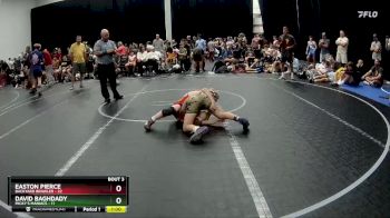 105 lbs Placement (4 Team) - Easton Pierce, Backyard Brawler vs David Baghdady, Micky`s Maniacs