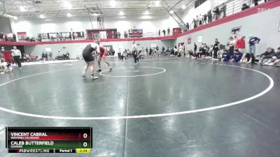 157 lbs Cons. Round 4 - Caleb Butterfield, Gannon vs Vincent Cabral, Western Colorado