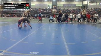 149 lbs Champ. Round 2 - Landon Yoder, Apprentice School vs Christian Knuckles, Liberty U