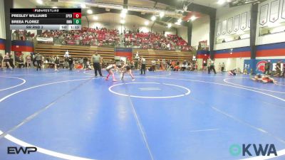 82-89 lbs Rr Rnd 3 - Presley Williams, Sperry Wrestling Club vs Breea Florez, HURRICANE WRESTLING ACADEMY