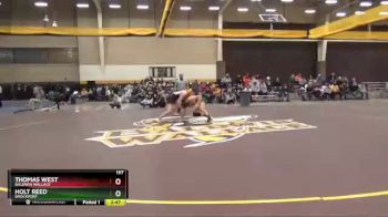 157 lbs Quarterfinal - Holt Reed, Brockport vs Thomas West, Baldwin Wallace
