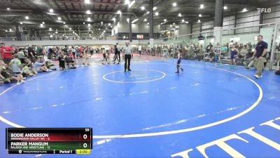 55 lbs Round 2 (6 Team) - Parker Mangum, RALEIGH ARE WRESTLING vs Bodie Anderson, SHENANDOAH VALLEY WC