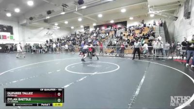 190 lbs Cons. Round 4 - Dylan Baetsle, La Canada vs Duphree Tallez, Mater Dei