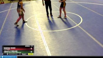 117 lbs Semifinal - Mikayla Weller, Shafter High School Wrestling vs Shayna Ward, California