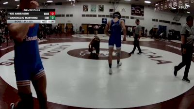 133 lbs Cons. Round 2 - Kie Anderson, Concordia-Moorhead vs Anastacio Martinez, Concordia (wi)