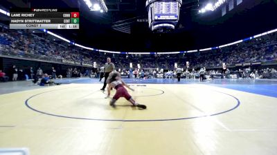 130 lbs Consy 1 - Lane Richey, Connellsville vs Hadyn Strittmatter, Central Cambria