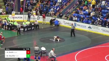 82 lbs Quarterfinal - Aiken Smith, Newport vs Wyatt Stauffer, Tunkhannock