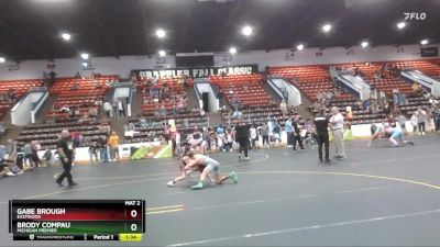 98 lbs Quarterfinal - Gabe Brough, Eastwood vs Brody Compau, Michigan Premier