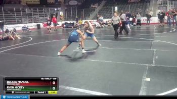 138 lbs Semifinal - Ryen Hickey, Team Colorado vs Belicia Manuel, Team Michigan