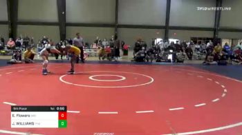 100 lbs 5th Place - Evan Flowers, Storm Wrestling Center vs Jonderious WILLIAMS, Troup Youth Wrestling