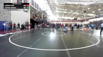 185 lbs Quarterfinal - Angela Pais, North Andover vs Sophia Hersey, Braintree