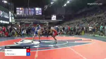 120 lbs Consi Of 32 #1 - James Brown, Arizona vs Ethan Perryman, California