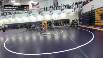 91 lbs Champ. Round 1 - Tristen McCabe, Lander Middle School vs Santiago Piplica, Riverton Middle School