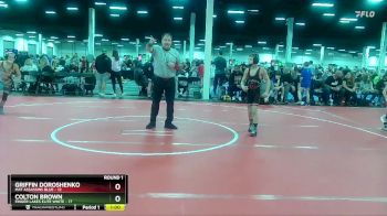72 lbs Round 2 (10 Team) - Griffin Doroshenko, Mat Assassins Blue vs Colton Brown, Finger Lakes Elite White