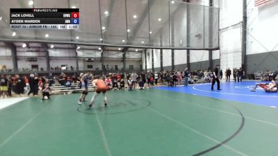Junior FK - 144 lbs Champ. Round 1 - Jack Lovell, UP Vikings Wrestling Club vs Ayden Warden, Ascend Wrestling Academy