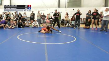 46 lbs Rr Rnd 7 - Natalie Andrade, Lady Warriors United - W vs Sydney Branch, Virginia Team Predator - W